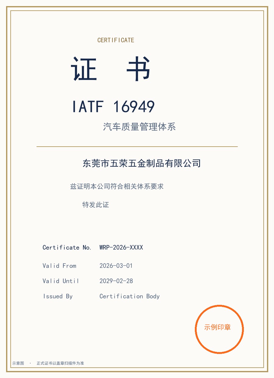 IATF 16949 汽车质量管理体系
